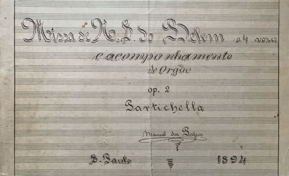 Missa N.S. do Belem de Manoel dos Passos 1894, S. Paulo. Arquivo 'A.A.Bispo