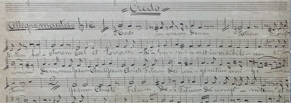 Credo da Missa N.S. do Belém de Manoel dos Passos 1894